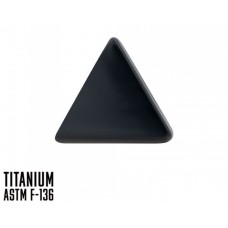 Накрутка из титана ASTM F-136 с PVD покрытием чёрного цвета