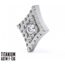 Накрутка из титана ASTM F-136 DIAMOND RHOMB