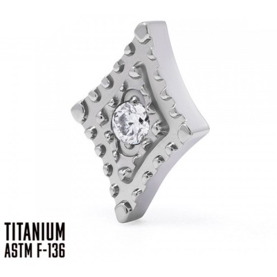 Накрутка из титана ASTM F-136 DIAMOND RHOMB